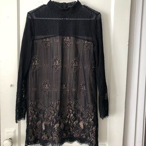 Forever 21 Black Lace Sheath Dress